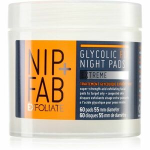 NIP+FAB Glycolic Fix Extreme noční čistící pleťové tampónky 60 ks obraz