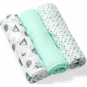 BabyOno Take Care Natural Diapers látkové pleny 70 x 70 cm Mint 3 ks obraz