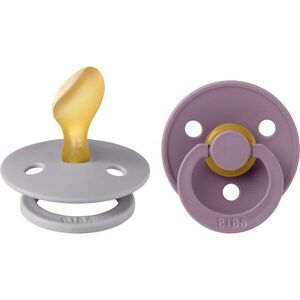 BIBS Colour Size 1: Anatomical 0-6 months dudlík Fossil Grey / Mauve 2 ks obraz