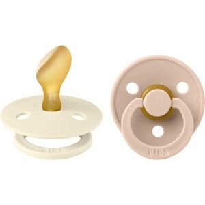 BIBS Colour Size 2: Anatomical 6+ months dudlík Ivory / Blush 2 ks obraz