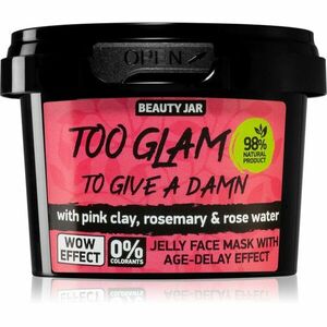 Beauty Jar Too Glam To Give A Damn gelová maska proti prvním známkám stárnutí pleti 120 g obraz