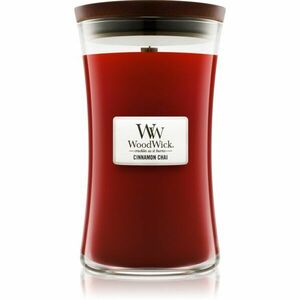 Woodwick Cinnamon Chai vonná svíčka s dřevěným knotem 609.5 g obraz