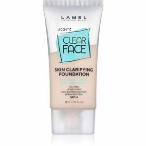 LAMEL OhMy Clear Face vysoce krycí make-up pro problematickou a mastnou pokožku odstín 402 40 ml obraz