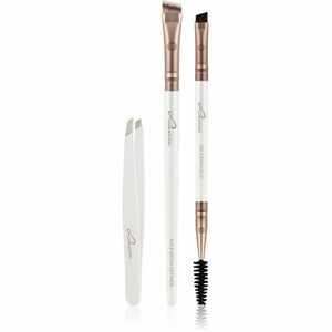 Luvia Cosmetics Prime Vegan Brow Kit sada na úpravu obočí Pearl White / Metallic Coffee Brown obraz