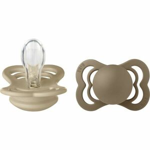 BIBS Supreme Silicone Size 1: 0+ months dudlík Vanilla / Dark Oak 2 ks obraz