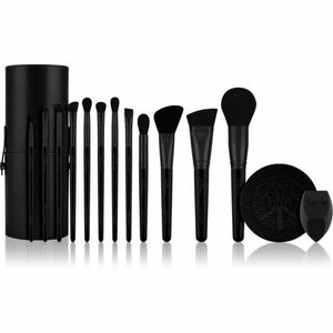 Luvia Cosmetics Prime Vegan Pro Black Edition sada štětců 12 ks obraz
