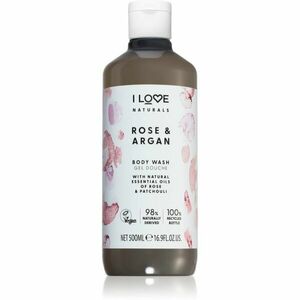 I Love Naturals Rose & Argan opojný sprchový gel s vůní růží 500 ml obraz