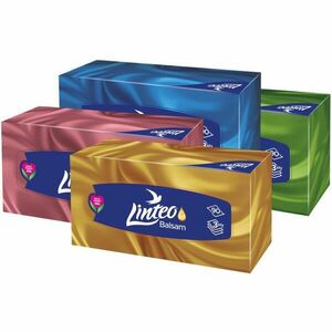 Linteo Paper Tissues Three-ply Paper, 90 pcs per box papírové kapesníky s balzámem 90 ks obraz