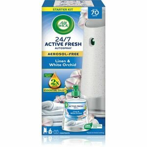 Air Wick Active Fresh Linen & White Orchid automatický osvěžovač vzduchu s náplní 228 ml obraz