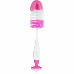BabyOno Take Care Brush for Bottles and Teats kartáč na čištění 2 v 1 Pink 1 ks obraz