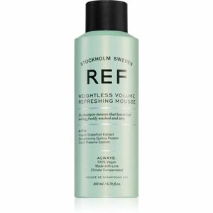 REF Weightless Volume Refreshing Mousse pěnový suchý šampon pro objem 200 ml obraz
