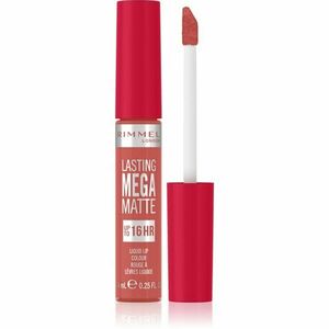 Rimmel Lasting Mega Matte lehká tekutá matná rtěnka 16h odstín Coral Sass 7, 4 ml obraz