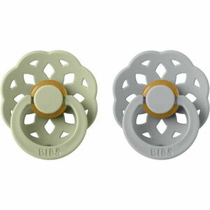 BIBS Boheme Natural Rubber Size 2: 6+ months dudlík Sage / Cloud 2 ks obraz
