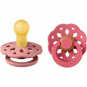 BIBS Boheme Natural Rubber Size 1: 0+ months dudlík Dusty Pink / Coral 2 ks obraz