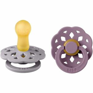 BIBS Boheme Natural Rubber Size 1: 0+ months dudlík Fossil Grey / Mauve 2 ks obraz