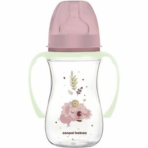 Canpol babies EasyStart Sleepy Koala 240 ml kojenecká láhev 3 m+ Pink 240 ml obraz
