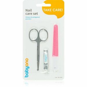 BabyOno Take Care Nail Care manikúrní set pro děti Red obraz