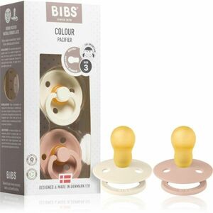 BIBS Colour Symmetrical 18+ months dudlík Ivory / Blush 2 ks obraz