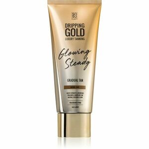 Dripping Gold Glowing Steady samoopalovací krém pro postupné opálení Medium - Dark 200 ml obraz