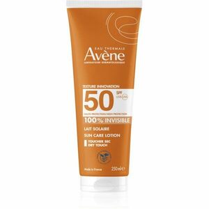 Avène Sun Care Lotion 100% Invisible voděodolné mléko na opalování SPF 50 250 ml obraz