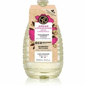 Yves Rocher Bain de Nature sprchový gel – náhradní náplň Argan & Rose Petals 600 ml obraz
