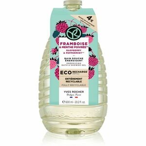 Yves Rocher Bain de Nature sprchový gel – náhradní náplň Raspberry & Peppermint 600 ml obraz