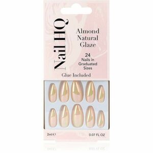 Nail HQ Almond umělé nehty Natural Glaze 24 ks obraz
