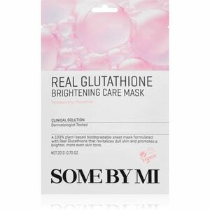 Some By Mi Clinical Solution Glutathione Brightening Care Mask rozjasňující plátýnková maska pro sjednocení barevného tónu pleti 20 g obraz