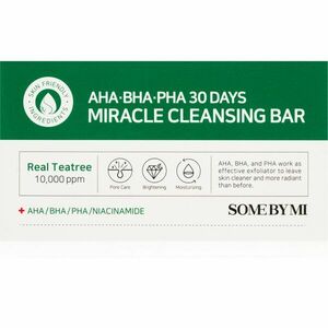 Some By Mi AHA∙BHA∙PHA 30 Days Miracle Cleansing Bar hydratační čisticí mýdlo pro mastnou a problematickou pleť 106 g obraz