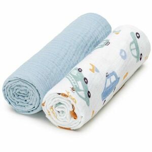 T-TOMI BIO Muslin Diapers látkové pleny Traffic 65x65 cm 2 ks obraz