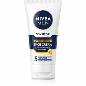 NIVEA MEN Sensitive ochranný krém pro muže SPF 15 75 ml obraz