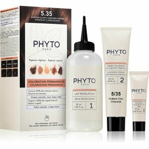 Phyto Color barva na vlasy bez amoniaku odstín 5.35 Chocolate light Brown 1 ks obraz