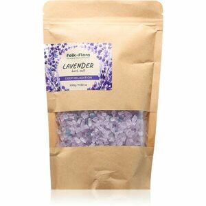 Folk & Flora Lavender relaxační koupelová sůl 500 g obraz
