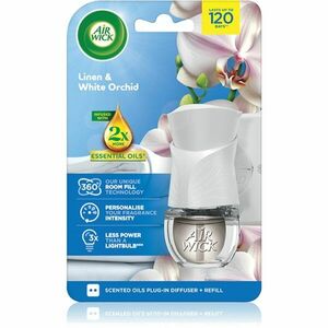 Air Wick Linen & White Orchid elektrický osvěžovač vzduchu s náplní 19 ml obraz