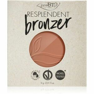 puroBIO Cosmetics Resplendent bronzer – náhradní náplň odstín 03 Beige Brown 9 g obraz