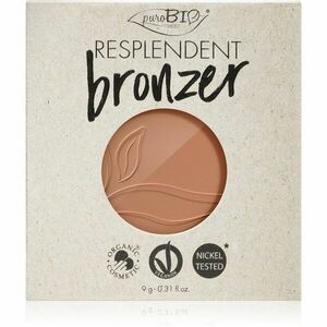 puroBIO Cosmetics Resplendent bronzer – náhradní náplň odstín 05 Warm Brown 9 g obraz