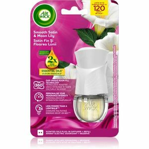 Air Wick Smooth Satin & Moon Lily Electric elektrický osvěžovač vzduchu s náplní 19 ml obraz