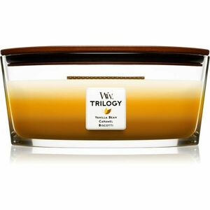 Woodwick Trilogy Café Sweets vonná svíčka s dřevěným knotem (hearthwick) 453.6 g obraz