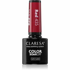 Claresa SoakOff UV/LED Color Warm Feelings gelový lak na nehty odstín Red 435 5 g obraz