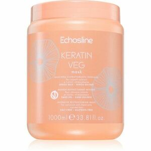 Echosline Keratin veg Mask intenzivní vyživující maska na suché a porézní vlasy s aminokyselinami 1000 ml obraz