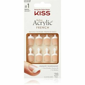 KISS Acrylic French Kit umělé nehty 28 ks obraz
