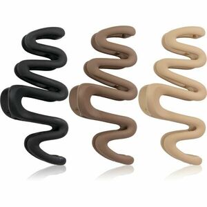 Brushworks Wave Claw Clips skřipce na vlasy 3 ks obraz
