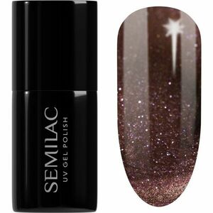 Semilac UV Hybrid Galaxy Flash gelový lak na nehty s použitím UV/LED lampy odstín 823 Meta Rose 7 ml obraz