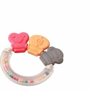 BabyOno Rattle With Teether 3m+ kousátko s chrastítkem Shapes 1 ks obraz