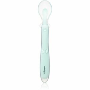 BabyOno Silicone Spoon 6m+ lžička pro děti Mint 1 ks obraz