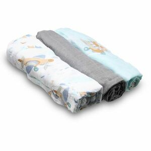 BabyOno Natural Bamboo Diapers Blue-Grey látkové pleny 70x70 cm 3 ks obraz