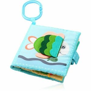 BabyOno Reversible Sensory Cloth Book 0m+ kontrastní edukativní knížka Sea world 1 ks obraz