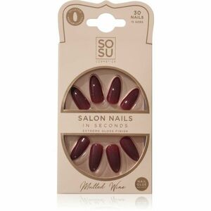 SOSU Cosmetics Salon Nails umělé nehty odstín Mulled Wine 30 ks obraz