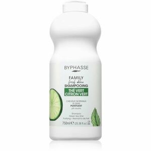 BYPHASSE Lime & Green ultrazklidňující šampon pro normální až mastné vlasy a citlivou pokožku hlavy 750 ml obraz