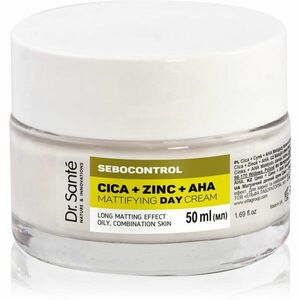 Dr. Santé Sebocontrol Cica + Zinc + AHA matující denní krém pro mastnou pleť 50 ml obraz